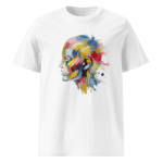 Paint Brush Abstract Face Design T-Shirt